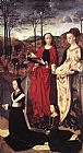 Mary Canvas Paintings - Sts. Margaret and Mary Magdalene with Maria Portinari